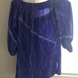 Lux Tunic Top Size S, Blue